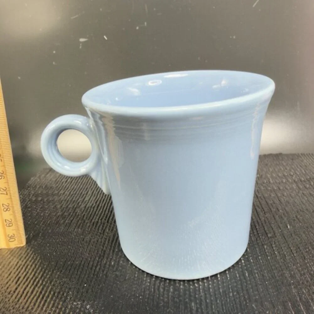 Fiesta Fiestaware USA Coffee Mug Cup Light Blue Stoneware Mug Periwinkle‎ Glaze
